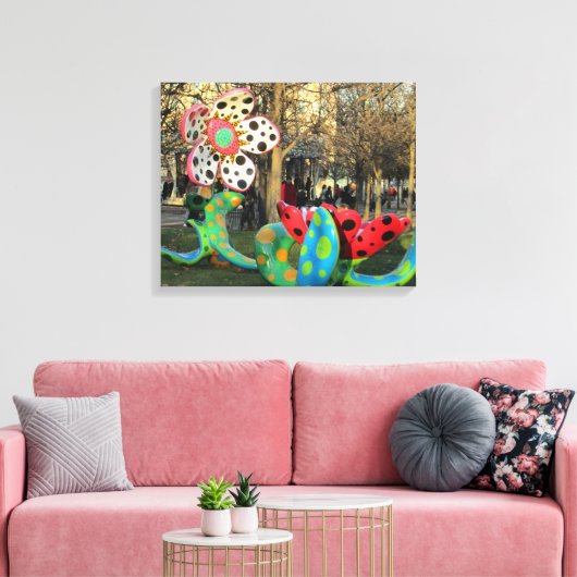 Parijs - Jardin de Tuilleries Canvas Afdruk (Insitu (Woonkamer))