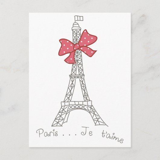 Parijs...je t'aime briefkaart (Voorkant)