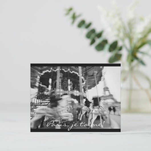 Parijs, je t'aime. Briefkaart (Staand voorkant)