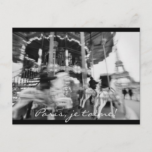 Parijs, je t'aime. Briefkaart (Voorkant)