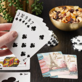 Parijs, Je T'aime - Eiffeltoren met macarons Pokerkaarten (Insitu)