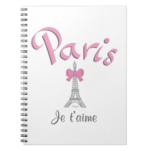 Parijs - Je t'aime (ik hou van je) Notitieboek