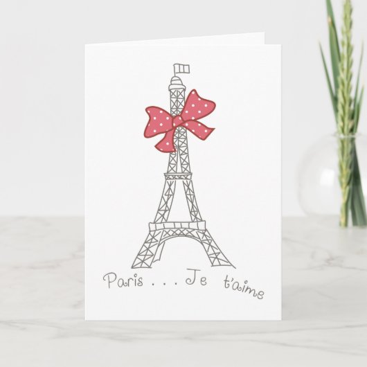 Parijs...je t'aime kaart (Voorkant)