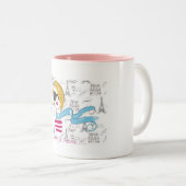 Parijs, je t'aime..... tweekleurige koffiemok (Voorkant rechts)