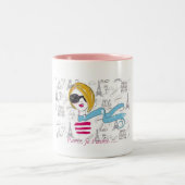 Parijs, je t'aime..... tweekleurige koffiemok (Center)