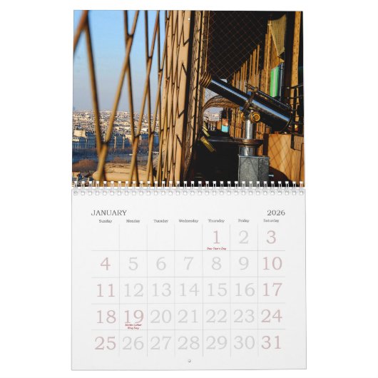 Parijs Kalender (Jan 2026)