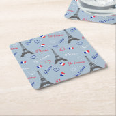 Parijs Kartonnen Onderzetters (Schuin)