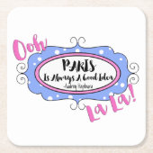 "Parijs" Kartonnen Onderzetters (Voorkant)