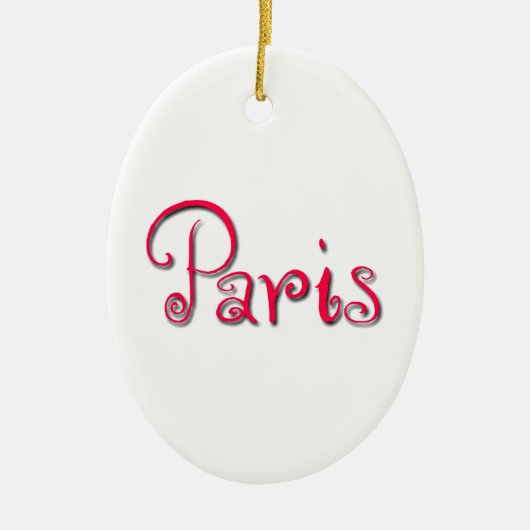 Parijs Keramisch Ornament (Voorkant)