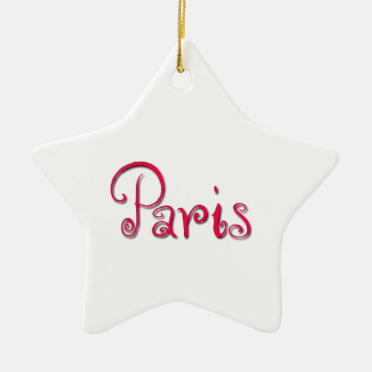 Parijs Keramisch Ornament (Voorkant)