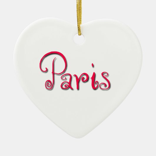 Parijs Keramisch Ornament (Voorkant)