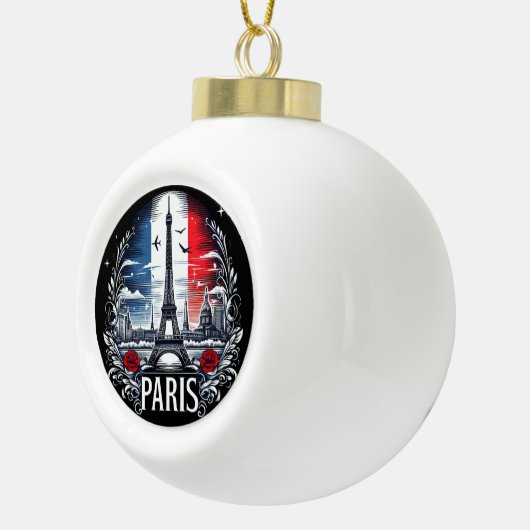 parijs keramische bal ornament (Rechts)