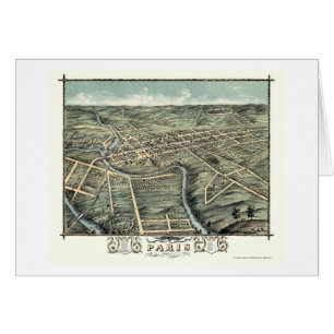 Parijs, KY Panoramic Map - 1870