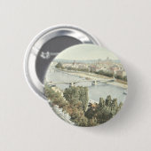 Parijs, La Seine Ronde Button 5,7 Cm (Voorkant /achterkant)