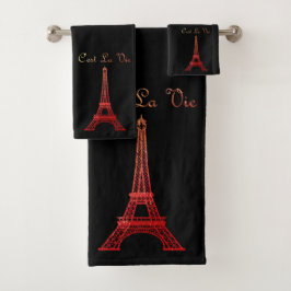 Parijs: La Tour Eiffel Bad Handdoek