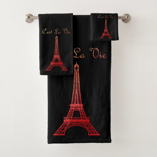 Parijs: La Tour Eiffel Bad Handdoek (Insitu)