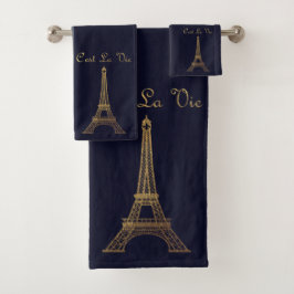 Parijs: La Tour Eiffel Bad Handdoek
