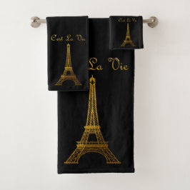Parijs: La Tour Eiffel Bad Handdoek