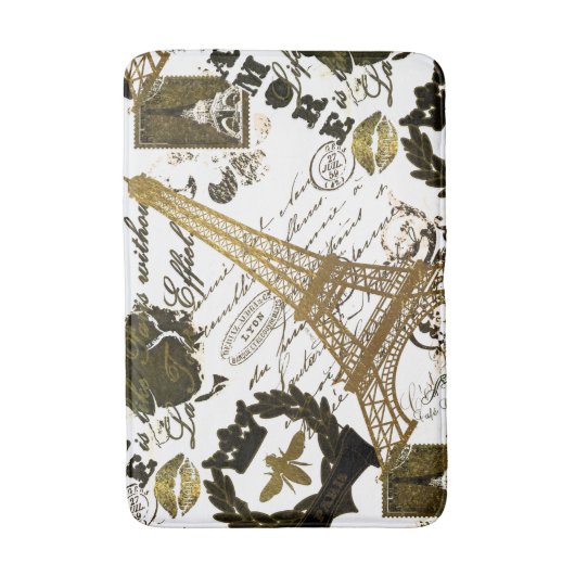 Parijs: La Tour Eiffel Badmat (Voorkant Verticaal)