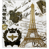 Parijs: La Tour Eiffel Douchegordijn (Voorkant)