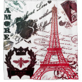 Parijs: La Tour Eiffel Douchegordijn (Voorkant)