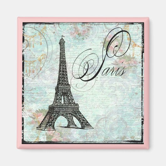 Parijs La Tour Eiffel Frans ontwerp Magneet (Voorkant)