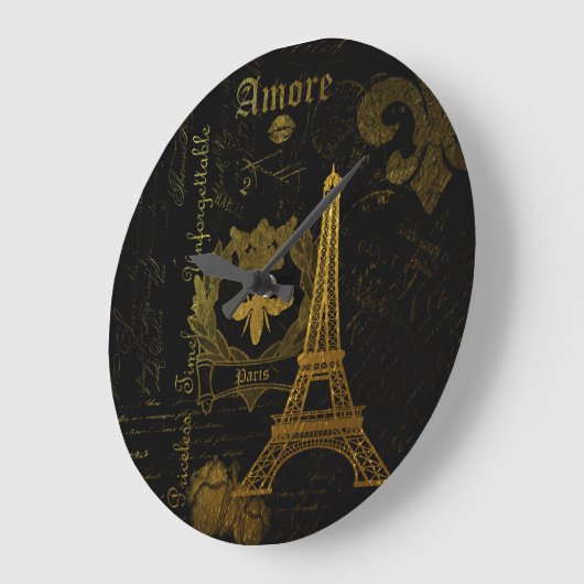 Parijs:La Tour Eiffel Grote Klok (Hoek)