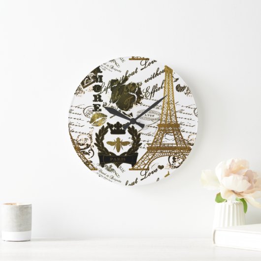 Parijs: La Tour Eiffel Grote Klok (Huis)