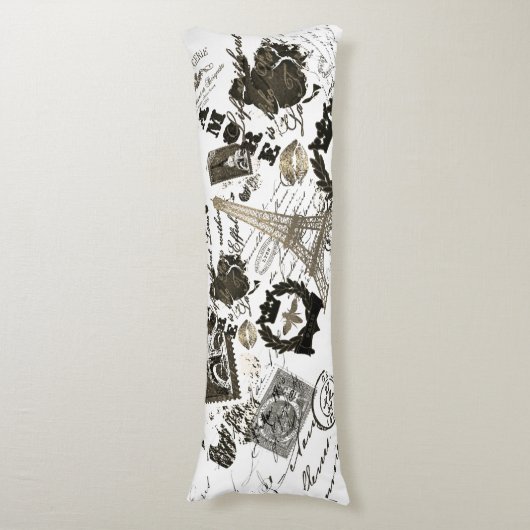 Parijs: La Tour Eiffel Lichaamskussen (Voorkant Verticaal)