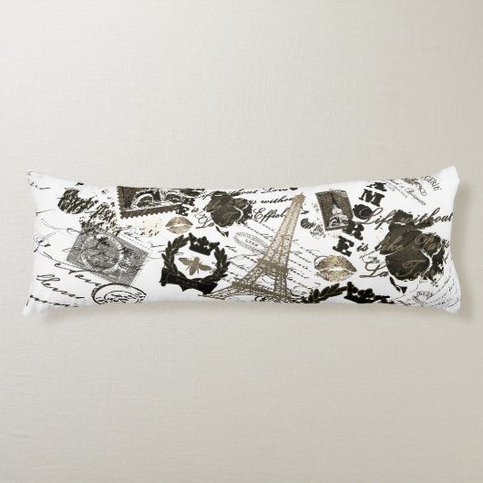 Parijs: La Tour Eiffel Lichaamskussen (Voorkant)