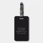 Parijs laat de Eiffeltoren op reis Bagagelabel (Achterkant verticaal)