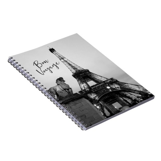 Parijs laat de Eiffeltoren op reis Notitieboek (Rechterzijde)