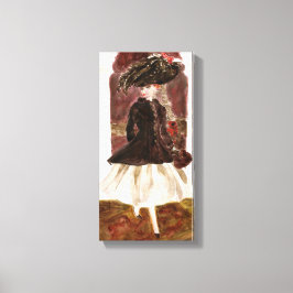 Parijs lampjes: Mode van Matisse Doll Canvas Afdruk