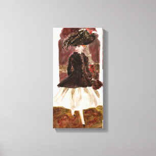 Parijs lampjes: Mode van Matisse Doll Canvas Afdruk