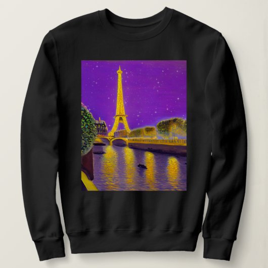 Parijs langs de Seine onder de sterren Trui (Design voorkant)