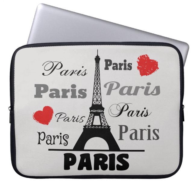 Parijs Laptop Sleeve (Voorkant)