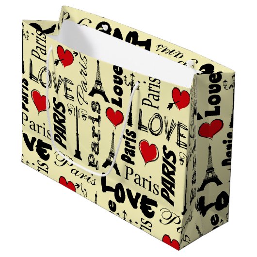 Parijs Large Cadeautasje (Voorkant Gekanteld)