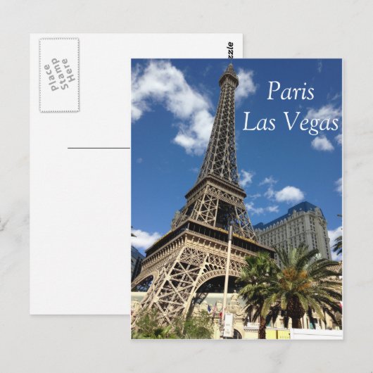 Parijs, Las Vegas Briefkaart (Voorkant / Achterkant)