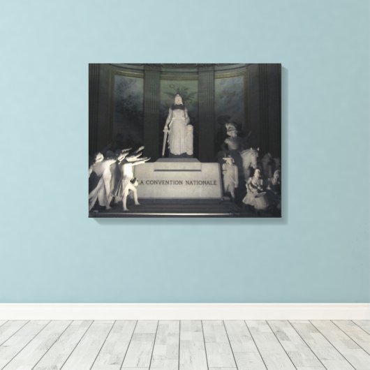 Parijs - Le Pantheon Canvas Afdruk (Insitu (Houten vloer))