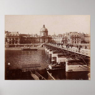 Parijs - Le Pont des Arts e l'Institut Poster