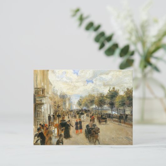 Parijs, Le Quai Malaquais, door Renoir Briefkaart (Staand voorkant)