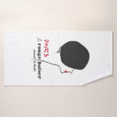 Parijs - Le Rouge Baiser (Rode Kus) Badhanddoek (Badhanddoek)