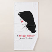 Parijs - Le Rouge Baiser (Rode Kus) Badhanddoek (Badhanddoek)