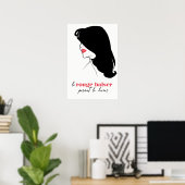 Parijs - Le Rouge Baiser (Rode Kus) Poster (Thuiskantoor)