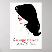 Parijs - Le Rouge Baiser (Rode Kus) Poster (Voorkant)