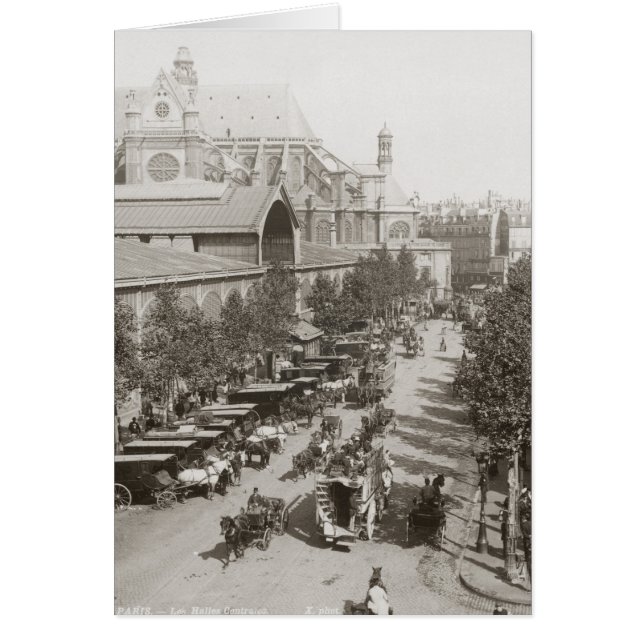 Parijs: Les Halles, C1900 (Voorkant)