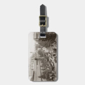 Parijs: Les Halles, C1900 Bagagelabel (Voorkant verticaal)