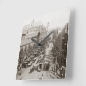 Parijs: Les Halles, C1900 Vierkante Klok (Hoek)