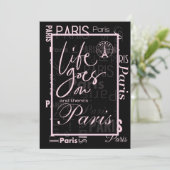 Parijs leven gaat op uitnodiging (Staand voorkant)