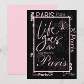 Parijs leven gaat op uitnodiging (Voorkant / Achterkant)